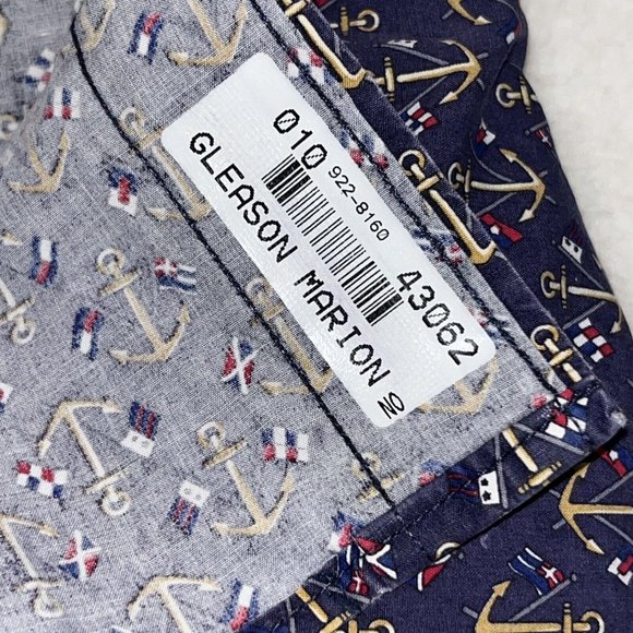 TOMMY HILFIGER ALL OVER PRINT Large Anchor Sailing Nautical Shirt VTG 90’s - Picture 8 of 8